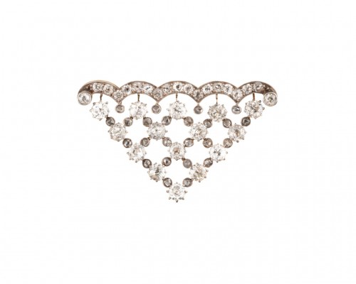 Boucheron - Broche en or et diamants - Bijouterie, Joaillerie Style 