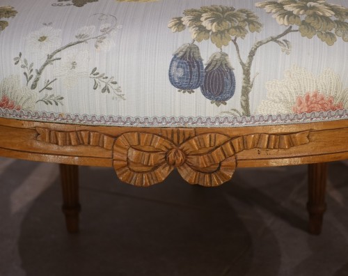 Antiquités - Suite of four Louis XVI armchairs stamped F. Lapierre in Lyon 