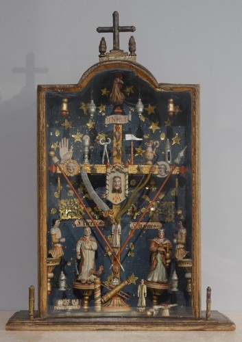 Mariner’s Cross with Instruments of the Passion Circa 1820 - Religious Antiques Style Restauration - Charles X