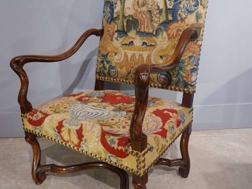 17th century - Louis XIV period flat back armchair
