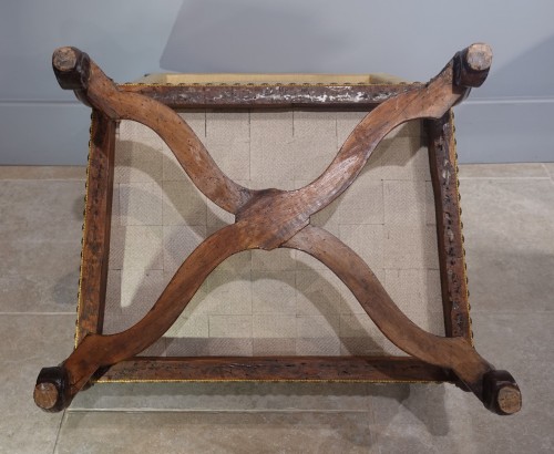 Antiquités - Louis XIV period flat back armchair