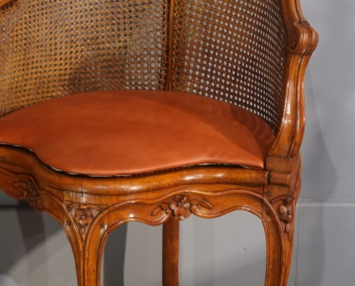 Antiquités - Office armchair stamped J. Chenevat