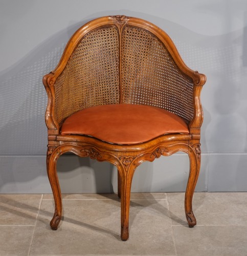 Antiquités - Office armchair stamped J. Chenevat