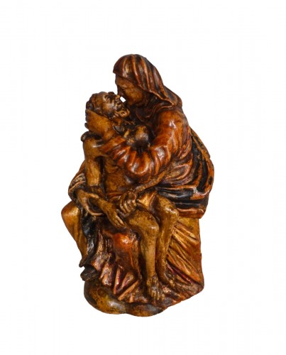 17th century polychrome wooden Pietà