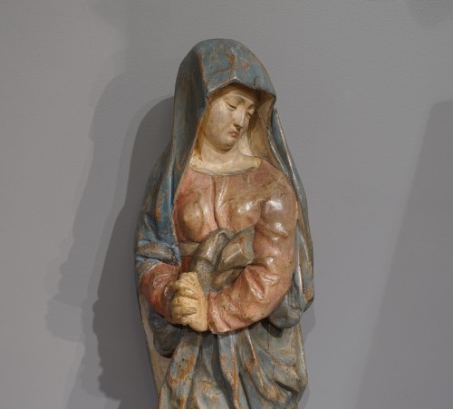 Sculpture Vierge de Calvaire, Flandres XVIe siècle - Renaissance