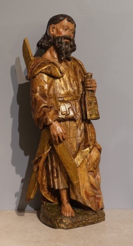 Sculpture Saint Andrew Spain late 16th  - Sculpture Style Renaissance