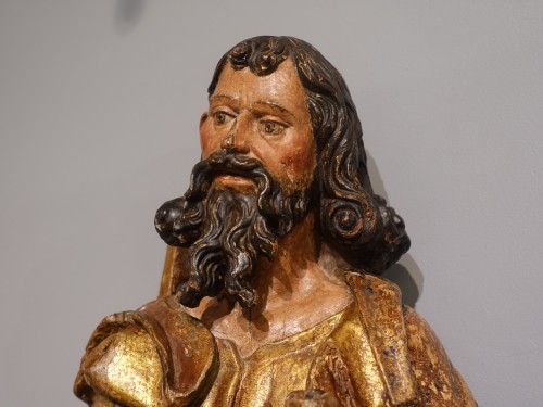 Antiquités - Sculpture Saint Andrew Spain late 16th 