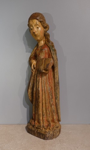 Sculpture of the Virgin of the Annunciation, Italy, 15th century - Sculpture Style Middle age