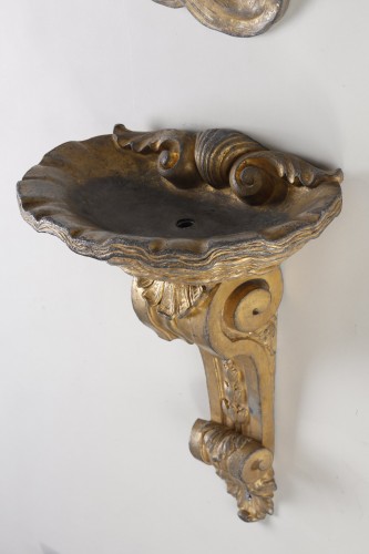 Louis XIV - Gilded lead fountain from the Louis XIV period
