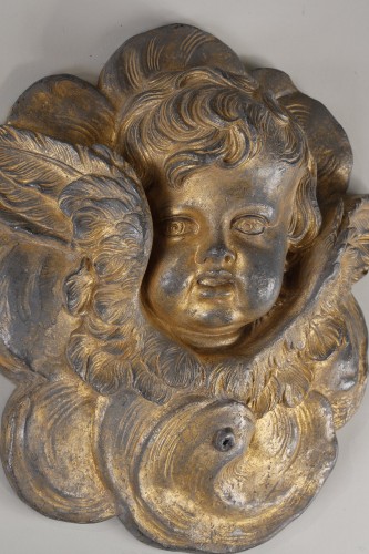 Antiquités - Gilded lead fountain from the Louis XIV period