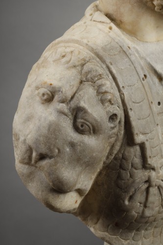 Buste présumé de l'empereur Hadrien Tête du IIe siècle apr JC, buste XVIe-XVIIe - 