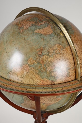 Large 19th century English globe by the JOHNSTON brothers - Collectibles Style 