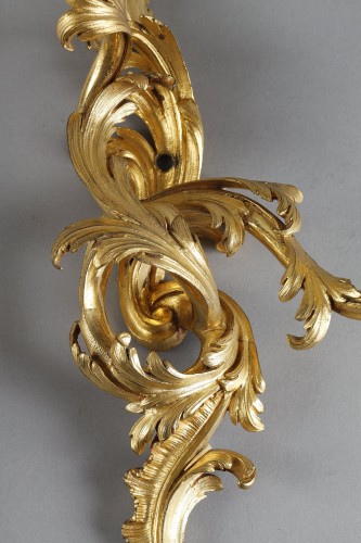 Lighting  - Pair of Regency Period Gilt Bronze sconces