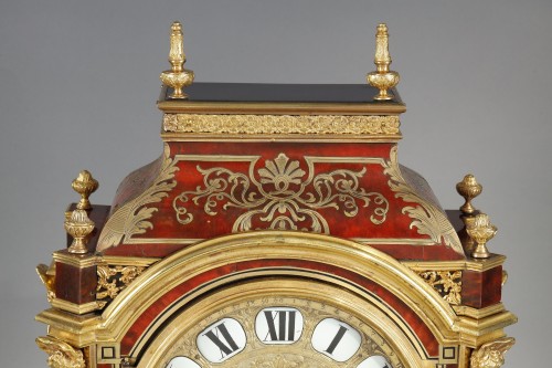 &quot;religieuse&quot; In Red Tortoiseshell Boulle Marquetry Signed Baltazar Martinot - Horology Style Louis XIV