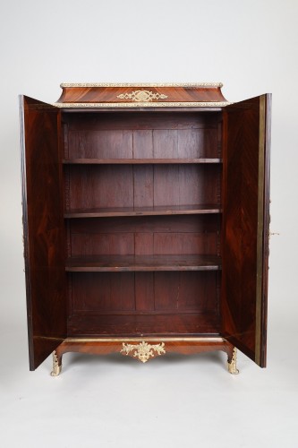 Regency wardrobe in violet wood - French Regence