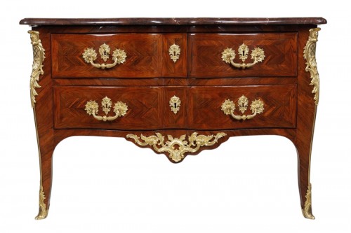 Crossbow Chest of Drawers Attributed to Carel