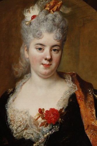 Portrait de Marie Massé des Longeais, de Nicolas de Largillierre - Tableaux et dessins Style Louis XV