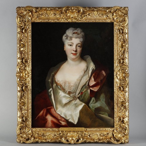 Portrait d'une Dame de qualité, de Nicolas de Largillierre - Tableaux et dessins Style Louis XV