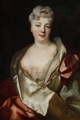 Tableaux et dessins Tableaux XVIIIe siècle - Portrait d'une Dame de qualité, de Nicolas de Largillierre