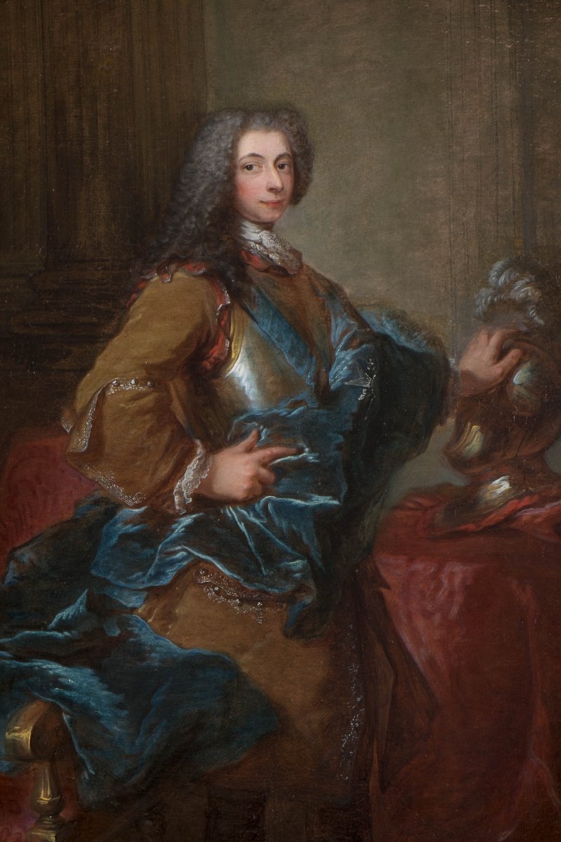 Louis-Michel Van Loo - portrait of a man wearing the Order of Saint ...