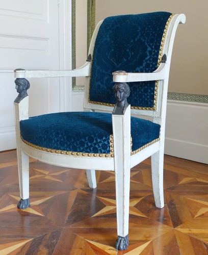 Paire de fauteuils d'époque Consulat - Sièges Style Directoire