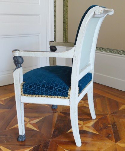 Antiquités - Paire de fauteuils d'époque Consulat