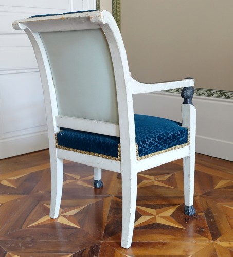 Antiquités - Paire de fauteuils d'époque Consulat