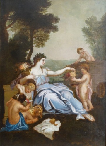 Bacchanale, école française de la fin du 18e siècle - Tableaux et dessins Style Louis XVI