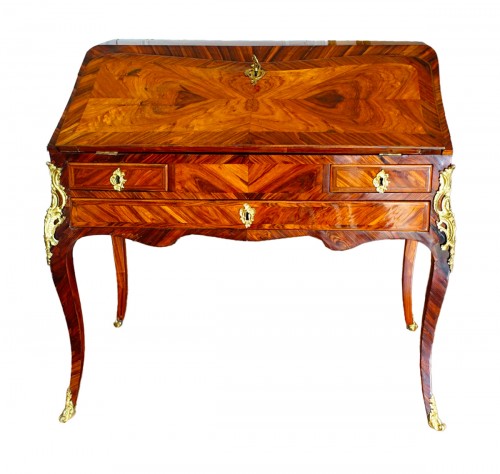 Léonard Boudin - Louis XV Period Violet Wood Lady's Desk - Stamped