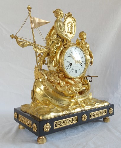 Pendule de l'allégorie du Commerce Maritime - époque Louis XVI - GSLR Antiques