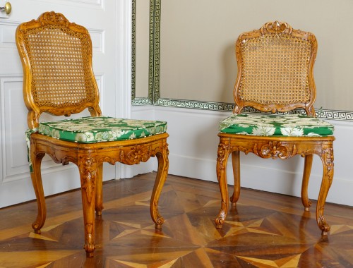 Sièges Chaise - Suite de six chaises cannées d'époque Louis XV