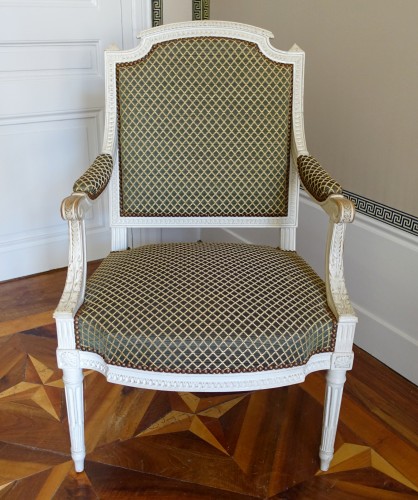 Fauteuil à la reine d'époque Louis XVI - Sièges Style Louis XVI