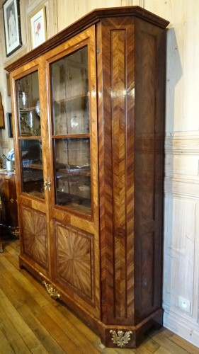 Kingwood veneer Bookcase Régence period - Furniture Style French Regence