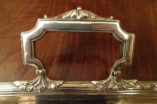 20th century - Henri Soufflot (1884-1910)  Solid silver tray Paris