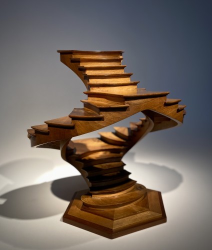 Fruitwood Split Staircase model  - 