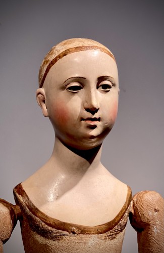 Figure Santo Napolitain - Art sacré, objets religieux Style Restauration - Charles X