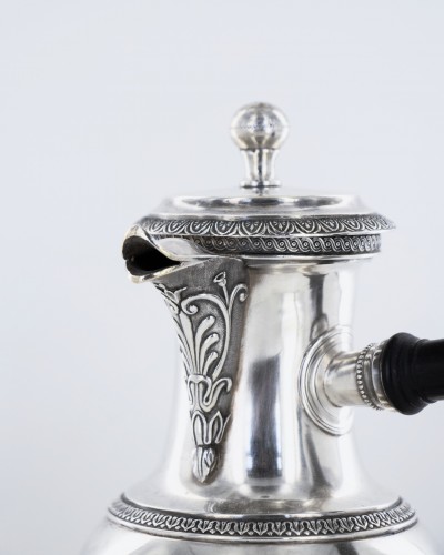 An Empire solid silver soffee maker by Biennais - 