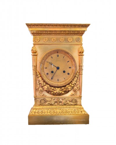 An Empire style clock circa 1820