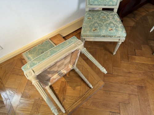 XVIIIe siècle - Paire de chaises pour l'Abbé d'Argenteuil par Georges Jacob (1739 -1814 )