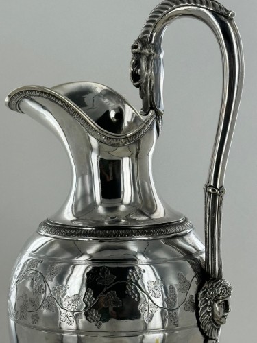 Aiguière en argent d'époque Empire - Argenterie et Arts de la table Style Empire