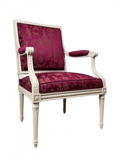 Louis XVI armchair stamped JB Sene