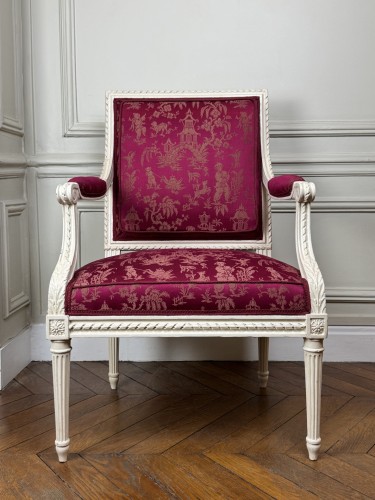 Louis XVI armchair stamped JB Sene - Seating Style Louis XVI