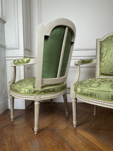 Paire de fauteuils etampillés Lelarge - Louis XVI