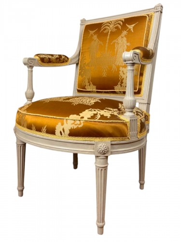 Louis XVI armchair stamped JBB Demay