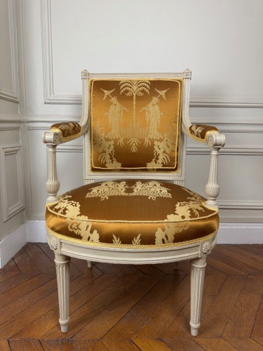 Fauteuil estampillé JBB Demay - Sièges Style Louis XVI