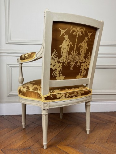 Seating  - Louis XVI armchair stamped JBB Demay