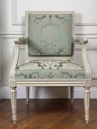 Fauteuil estampillé G Iacob - Sièges Style Louis XVI