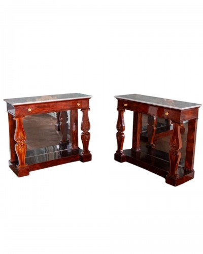 Pair of Jacob stamped consoles