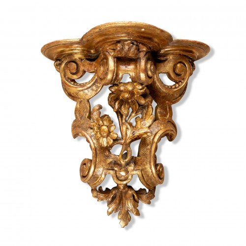 Decorative Objects  - A pair of wall gilted wood Brackets Regency period