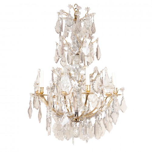 A gilt bronze and crystal Chandelier Louis XV period 